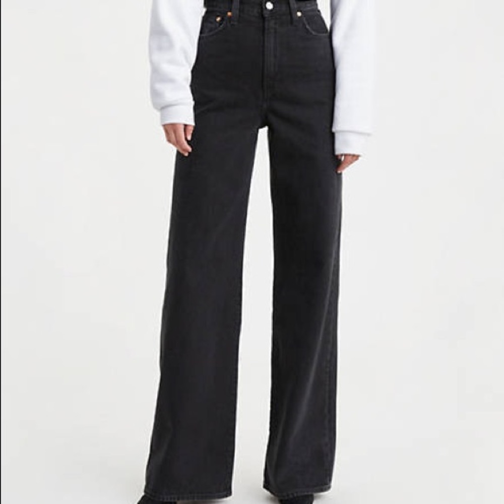 Levi’s Ribcage Wide-Leg Jeans, Size: 27